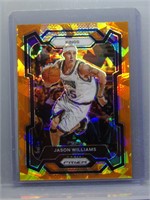 Jason Williams 2023 Prizm Orange Cracked Ice