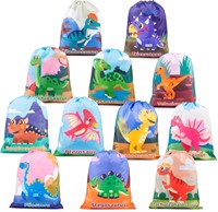 NEW/ Mocoosy Dinosaur Party Favor Drawstring Bags