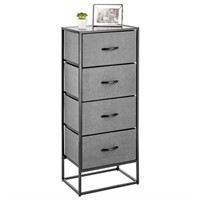 mDesign Tall, Vertical 4-Drawer Dresser Storage To