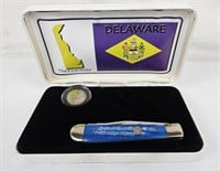 Delaware Commemorative Knife & Coin Set