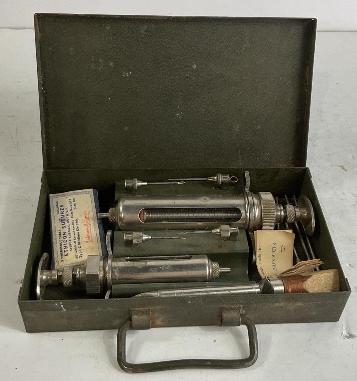 Vintage Cattle Vaccination Kit