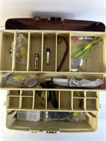 Plano Fishing Tackle Box w/ accessories lot