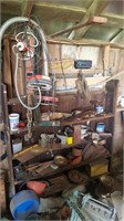 Old Wood Shelf Wedges Ext. Cords Wire & More