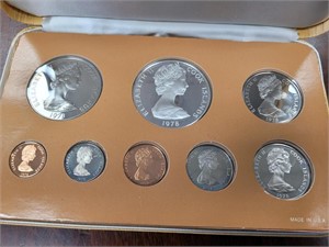 Cook Islands Coins 1978 Proof Set in original pack