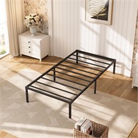 DERYONI 14 Twin Bed Frame No Box Spring Needed