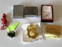 Misc. Small Vintage Items-Zippo, Duke Charm, etc.