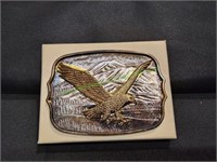 Eagle Belt Buckle, Silver & Gold