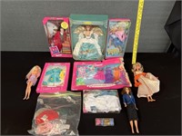 Large Lot of Barbies Clothes and Accessories
