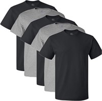 6Pcs Size Medium Fruit of the Loom MensBlack/Grey