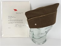 OVERSEAS CAP & LETTER OF GENERAL EISENHOWER