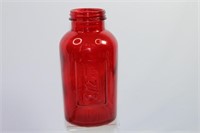 Red Glass Jar