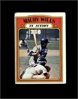 1972 Topps #438 Maury Wills IA VG to VG-EX+