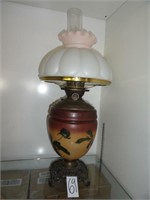Hand painted Kerosene lamp-24" tall