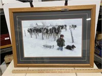 "Curious Onlookers" framed art d by Robert Duncan