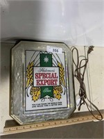 Heileman's Special Export Beer sign, electric