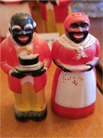 Black Americana Plastic Salt & Pepper