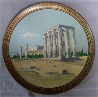 Temple of Olympian Zeus Athens Pottery Charger