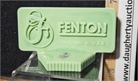 Fenton logo, chameleon green