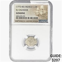 1772-83 1/2 Reale Mexico El Cazador NGC Genuine