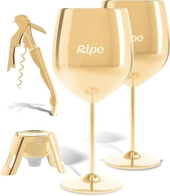 RIPE Stainless Steel Wine Glass Set