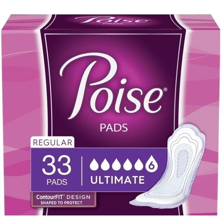 Poise incontinence Ultimate Absorbency Pads