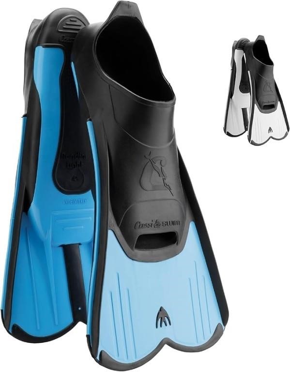 Cressi Short Full Foot Pocket Fins- US M 6.5/7.5