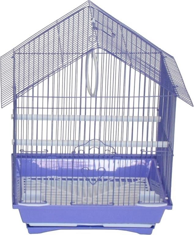 *NEW*Metal Wire Small Parakeet Cage, Purple