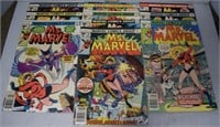 Ten Marvel 30-Cent Ms. Marvel Comic Books #1-10