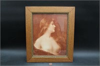 Signed "A. Asti" Victorian Nude Art Sepia Print