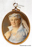 Early 19thc Portrait Miniature of a Lady