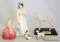 Beswick Animals and Royal Doulton Figures.