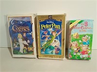 Three French VHS Tapes Incl. Disney