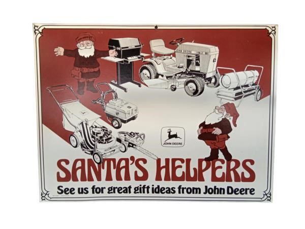 John Deere Santa's Helpers Tractor and Lawn Equipm