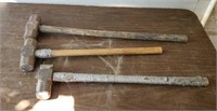 Lot of 3 Sledge Hammers