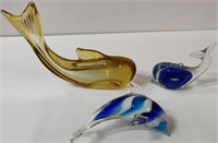 Dolphin Art Glass