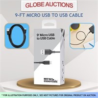 9-FT MICRO USB TO USB CABLE