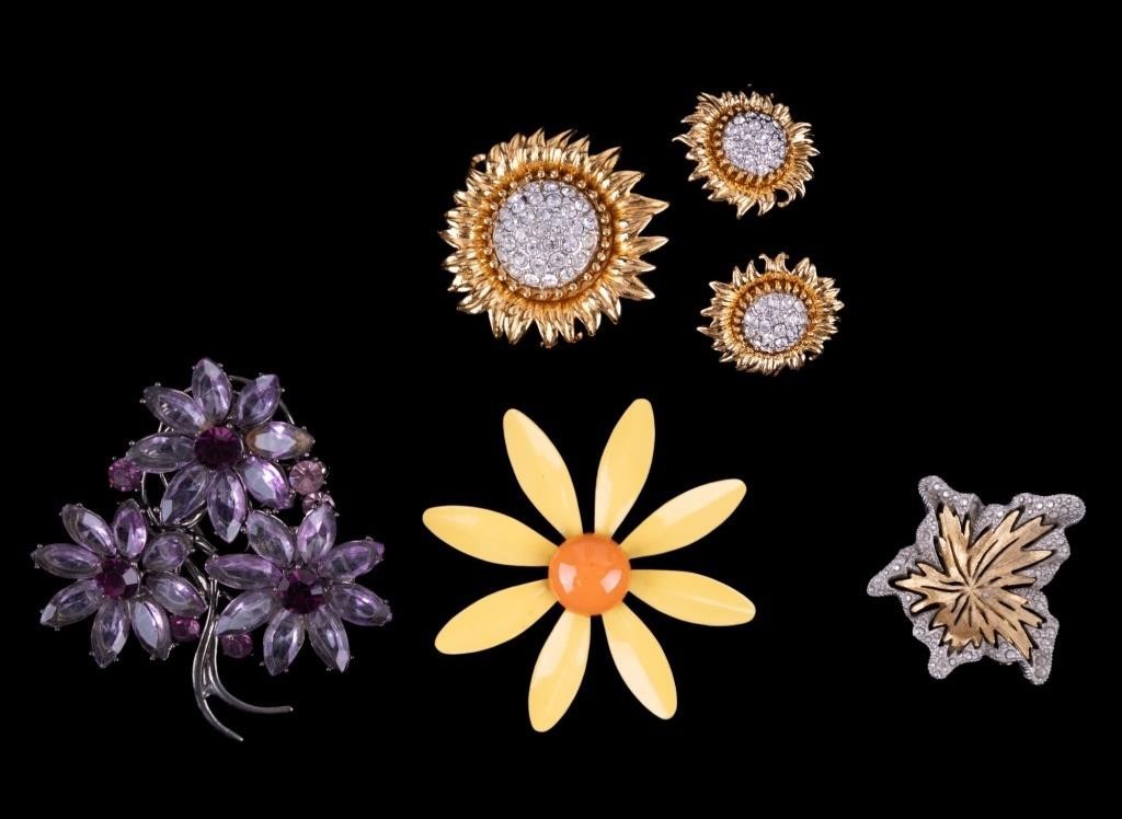 Joan Rivers & Collectible Flower Brooches