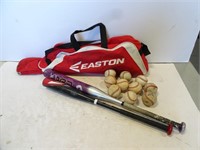 Easton Baseball Bag with x2 Bats & Balls