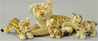 GROUPING OF STEIFF LEOPARDS & CATS