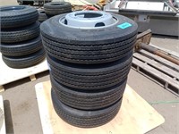 (4) Road One 215/75R17.5 Tires & Rims