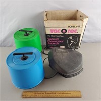 Vintage Record Cases & Vac-o-rex