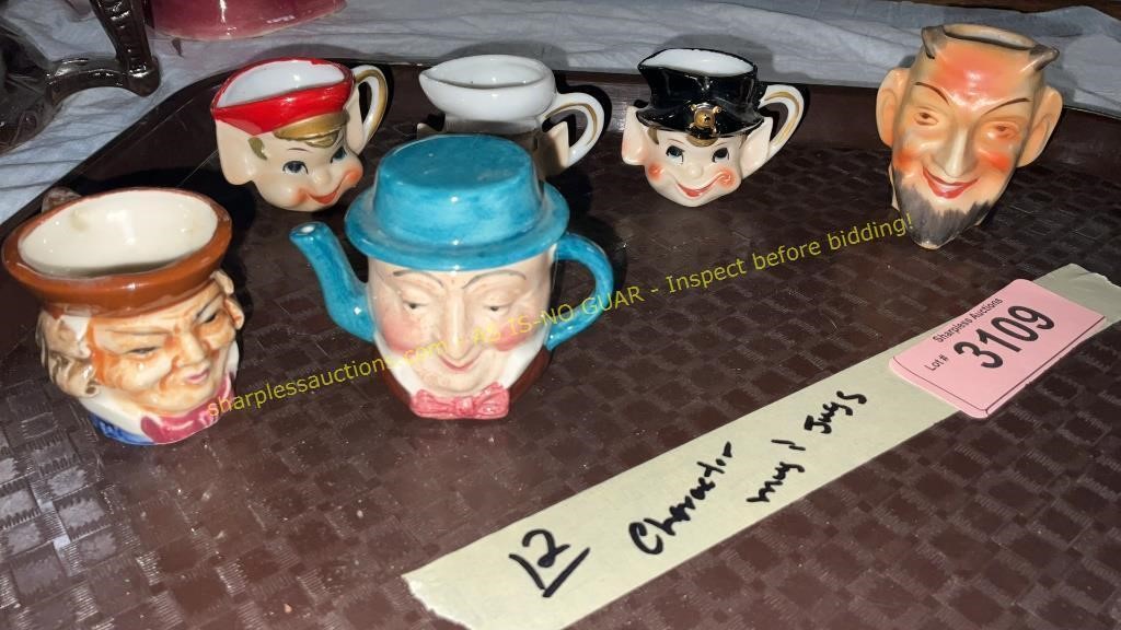 Lot of Character Pottery