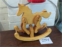 Miniature Wooden Rocking Horse