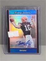 Bowman Chrome Brady Quinn Autographed Card