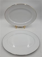 Royal Doulton SIMPLY PLATINUM & GOLD LG PLATTERS