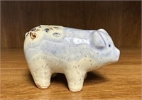 Wolfe Pottery Hand Painted Pig
