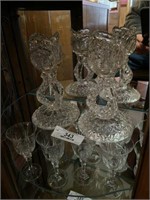 Two Crystal Candle Stands