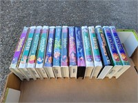 Box of Assorted Disney VHS Tapes