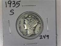 1935-S Mercury Dime