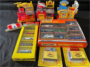 Matchbox cars and accessories